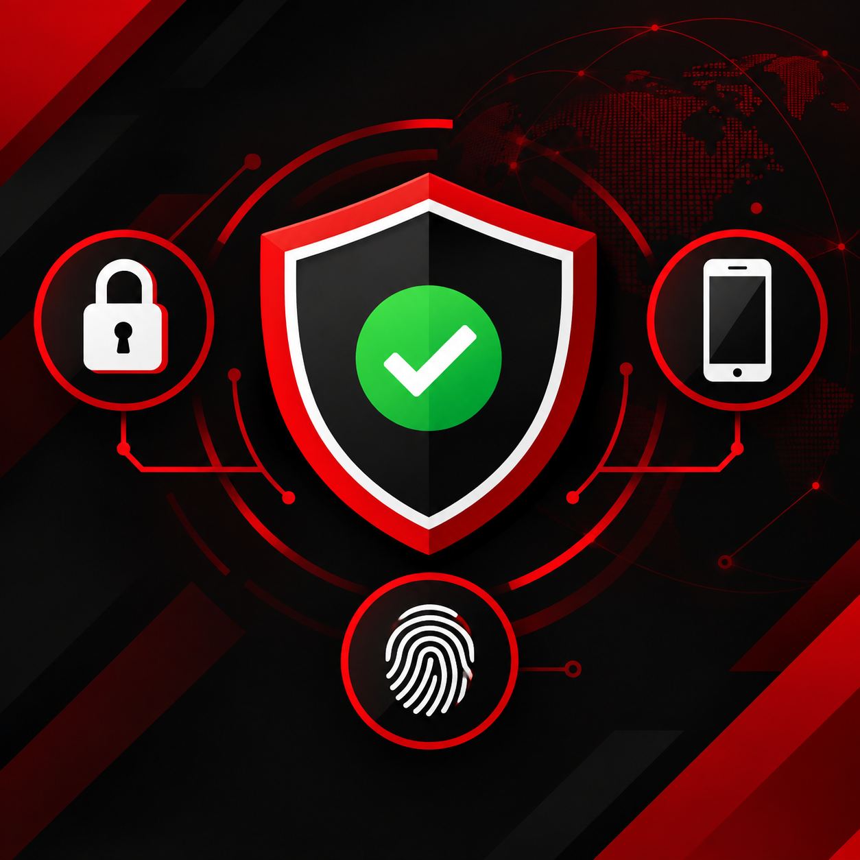 Escudo de proteção digital representando como se proteger de golpes online